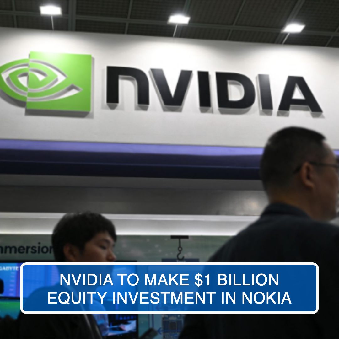 Nvidia To Make $1 Billion Equity Investment In Nokia - Reference Image